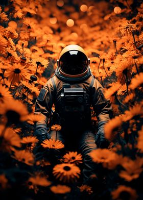 Astronaut in the Flowers
