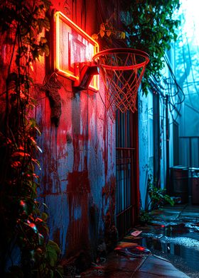 A Neon Basketball 