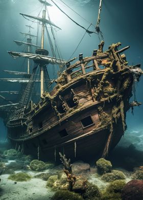 Sunken Pirate Ship