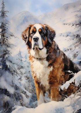 St Bernard dog