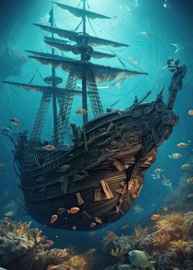 Sunken Pirate Ship