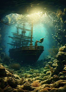 Sunken Pirate Ship