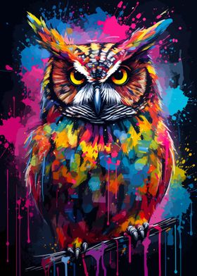 Owl Painting Bird