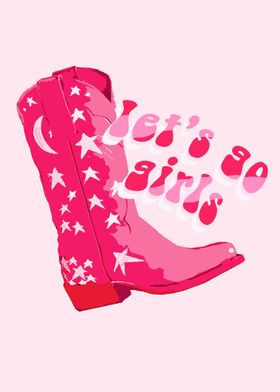Lets Go Girls Pink Cowgirl