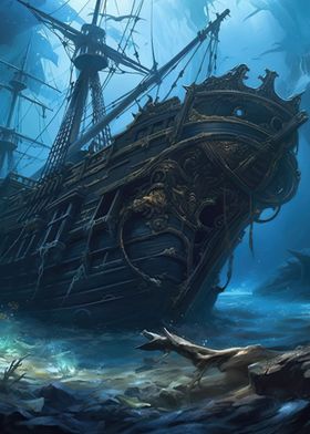 Sunken Pirate Ship