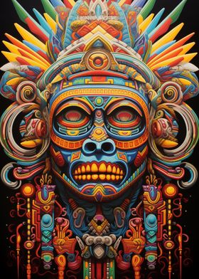 Warrior 3 Huichol Art