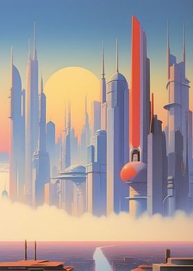 Retro Futuristic Capital C