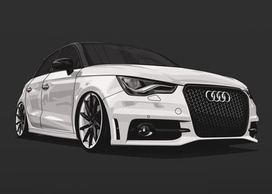 Audi A1 8X White Static