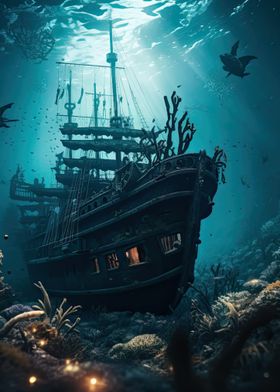 Sunken Pirate Ship