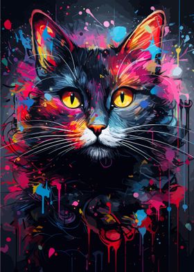 Cat Painting Animal