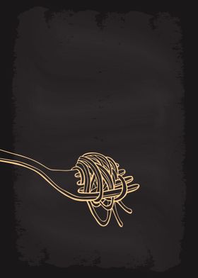 Pasta Menu Spaghetti Fork