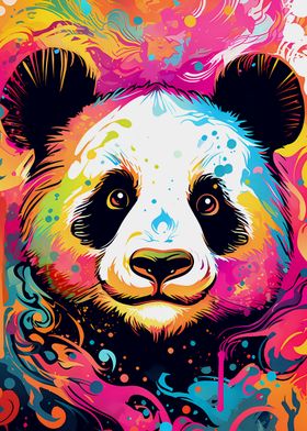 Adorable Panda Pop Art