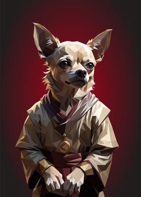 Lowpoly Art Chihuahua