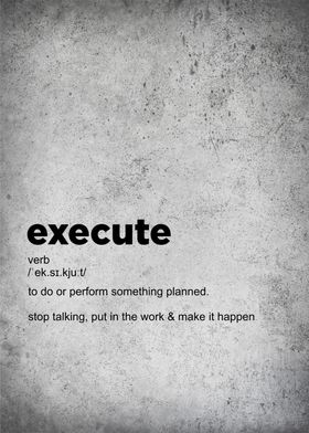 execute definition