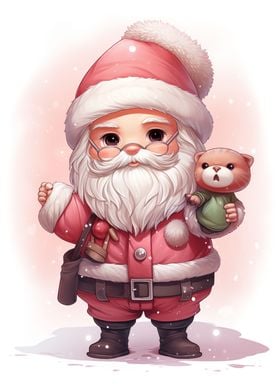 Jolly Cartoon Santa