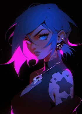 Neon Punk Girl