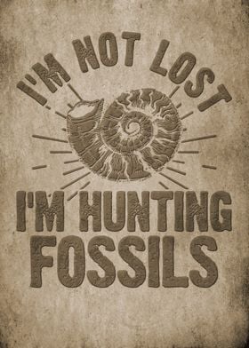 Not lost hunting fossils