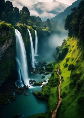 Serene Waterfalls