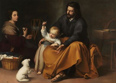 Holy Family with bird 