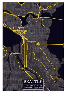 Seattle Street Map