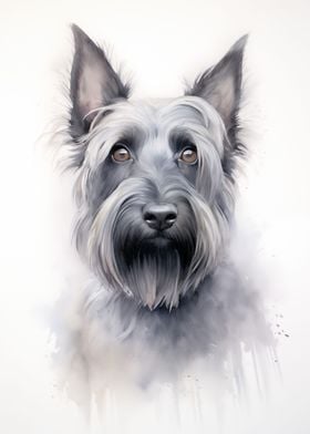 Scottish terrier painting