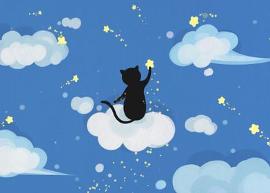 A Cat Counting stars