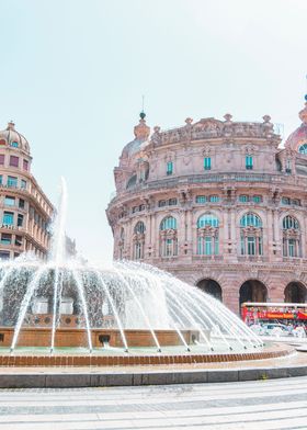 Square of Genova Italy