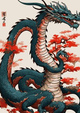 Abstract Dragon Japanese 4