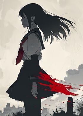 Anime Girl  Illustration