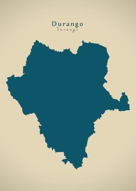 Durango Mexico map