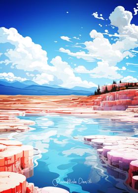 Pamukkale Denizli Painting