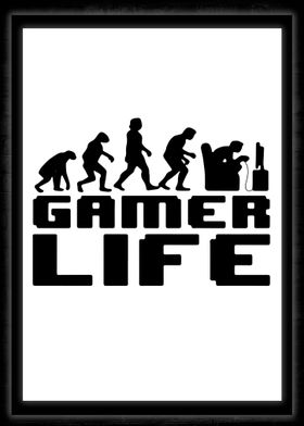 Gamer Life Gaming Poster 