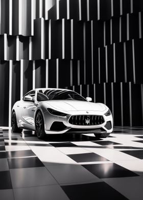 Monochrome Maserati