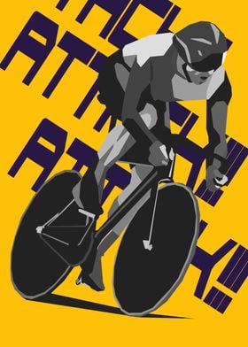 Track Cycling Pop Art