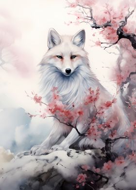 Cherry Blossom White Fox