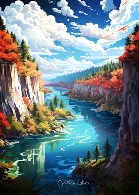 Plitvice Lakes Painting