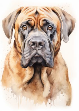 Mastiff portrait