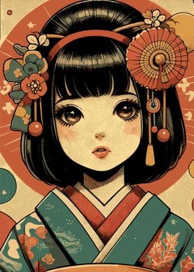 Vintage Japanese Girl