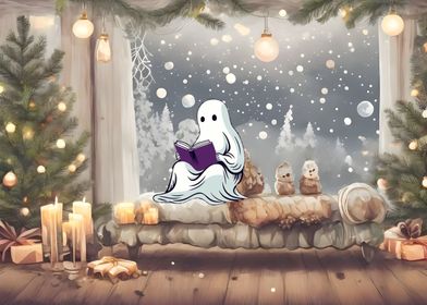 Ghost Reading Christmas