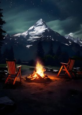 Campfire Nature Landscape