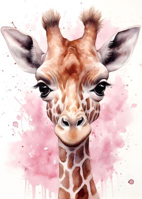 Baby Giraffe Portrait 