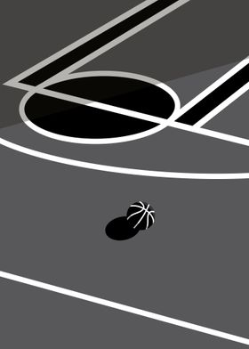 Black And Light Grey Minimalist Basketball Club Poster - Venngage