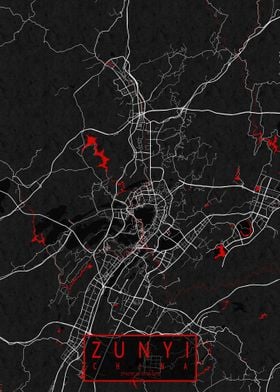 Zunyi City Map Oriental