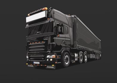 Scania Super V8 All Black