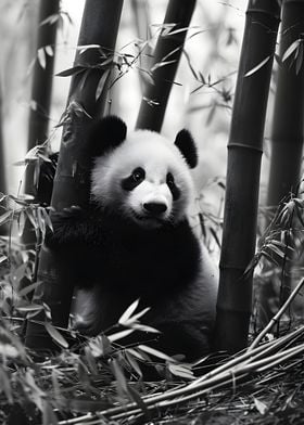 Baby panda photography