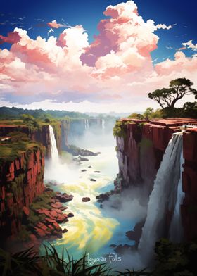 Iguazu Falls Oil Painting