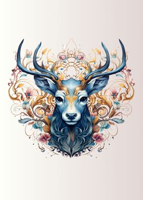 Magical Deer Painting