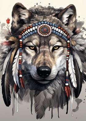 native american wolf