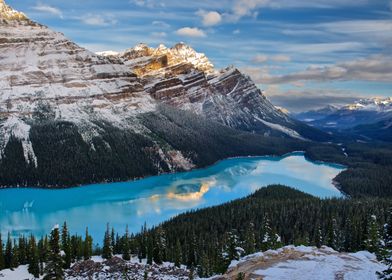 Mountain lake in Canada