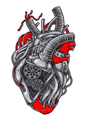 Mechanical Heart Art